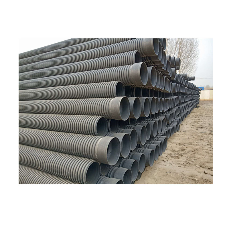 SN4 SN8 8 inch corrugated drain pipe hdpe plastic culvert pipe prices