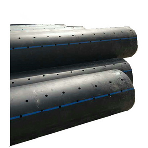 4 inch HDPE perforated pipe polyethylene drain pipe