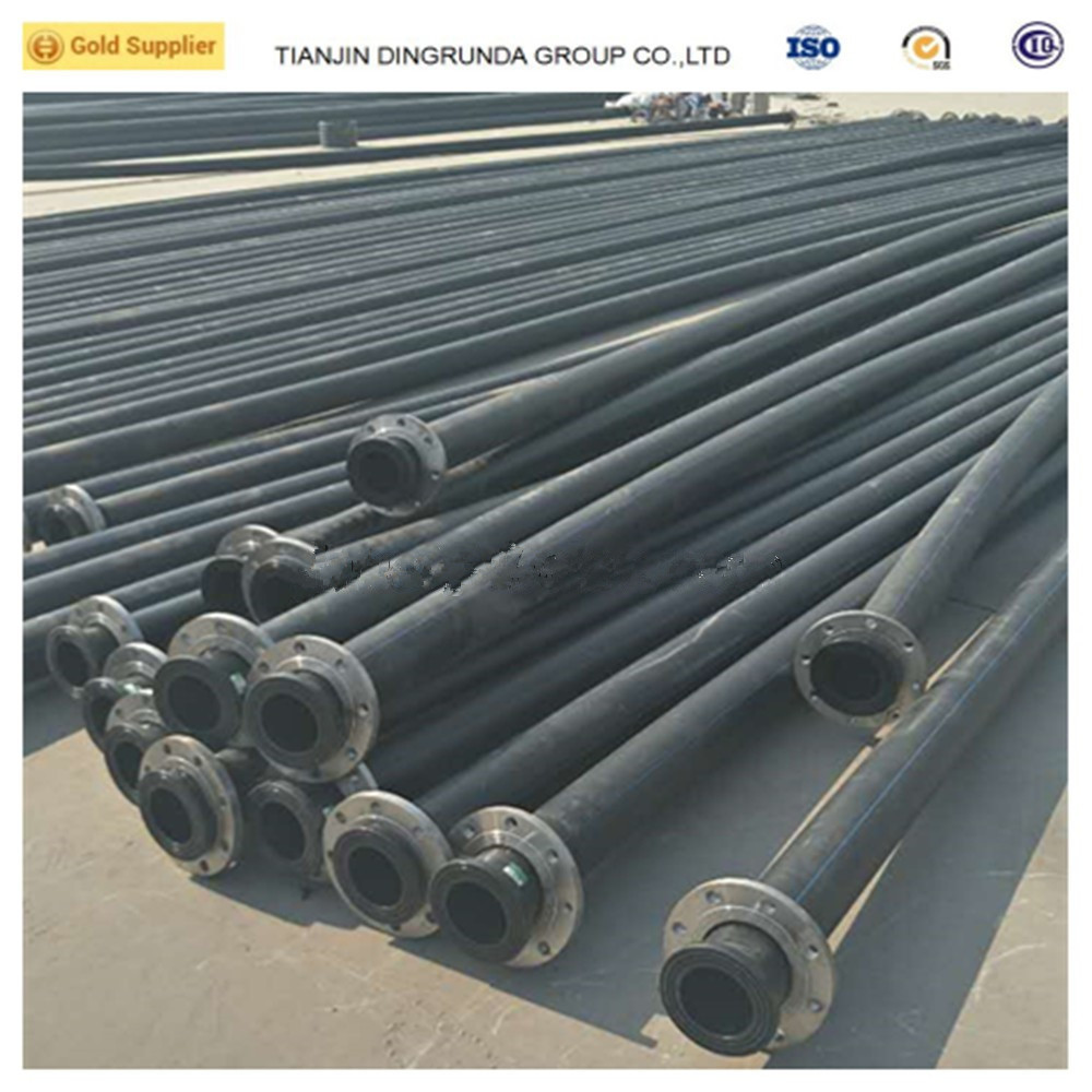 SDR21 HDPE pipe 200mm 250mm dredge pipeline with floaters