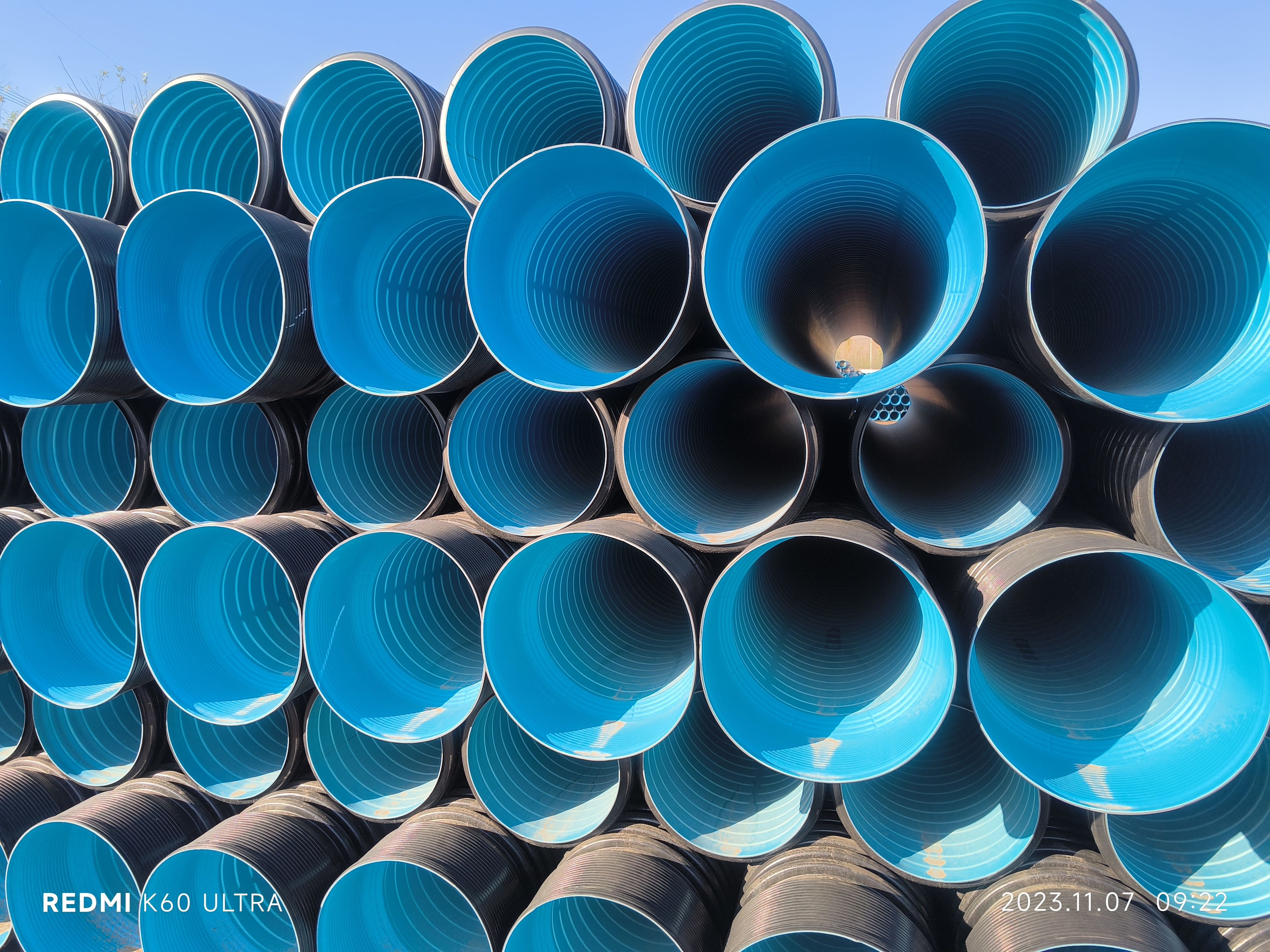 High Density Polyethylene 16 culvert pipe