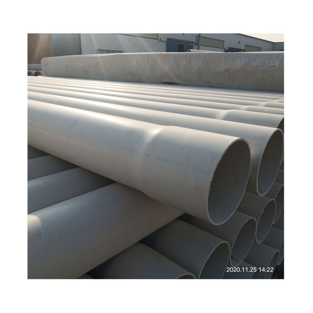 Rubber Ring Joints Solvent Cement Joints Plastic Water Pipe White/Gray PVC/UPVC Pipe for Water Supply Irrigation Cable