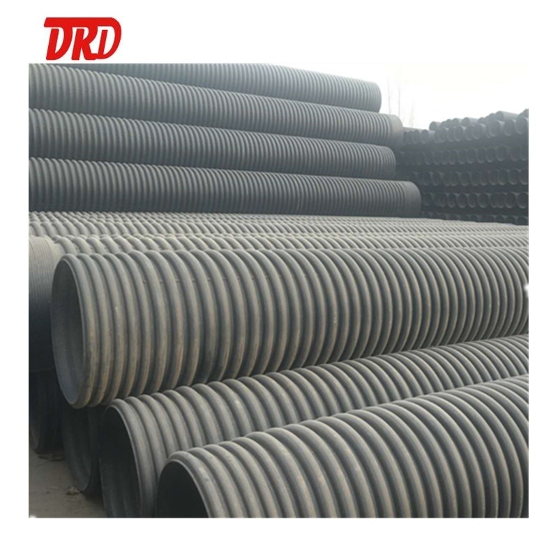 sn8 hdpe double wall corrugated pipe 300 mm 48 road culvert