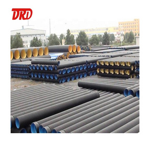 12 corrugated drainage pipe PE sn8 corrugated culvert pipe prices