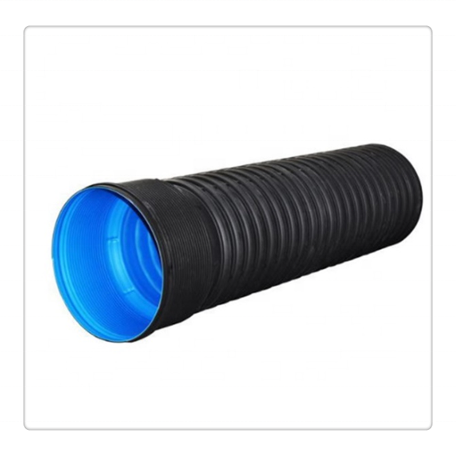 HDPE plastic 3 10 15 18 20 24 inch black plastic drain culvert pipe prices for sale