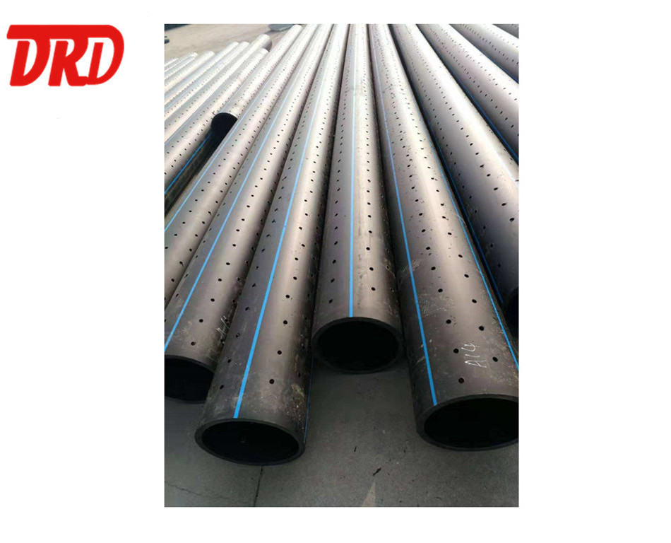 4 inch HDPE perforated pipe polyethylene drain pipe