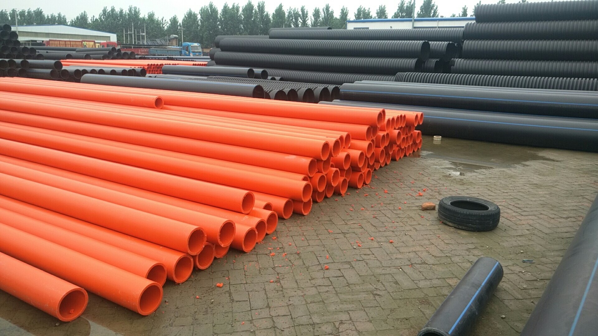 Factory Orange flexible pvc/upvc pipe production era pvc pipe fittings for underground electric cable