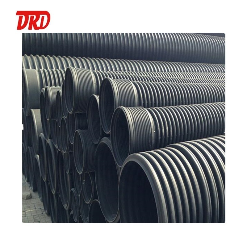 sn8 hdpe double wall corrugated pipe 300 mm 48 road culvert