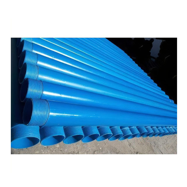 Drilling UPVC Blue Water Well Casing Pipe  Thread Sealed PVC Pipe