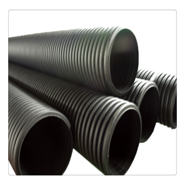 HDPE plastic 3 10 15 18 20 24 inch black plastic drain culvert pipe prices for sale