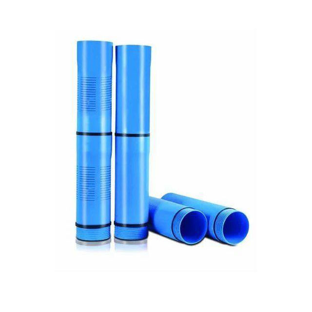 Drilling UPVC Blue Water Well Casing Pipe  Thread Sealed PVC Pipe