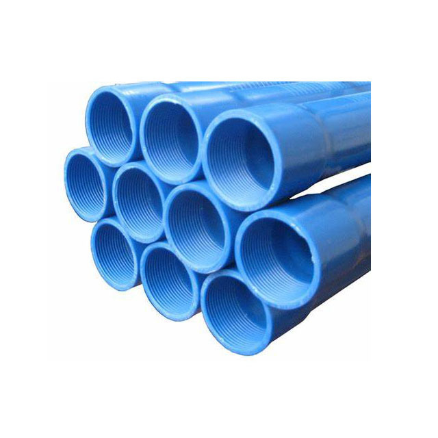 Drilling UPVC Blue Water Well Casing Pipe  Thread Sealed PVC Pipe