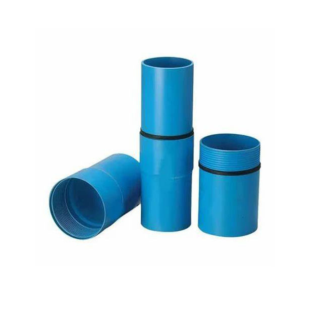 Drilling UPVC Blue Water Well Casing Pipe  Thread Sealed PVC Pipe