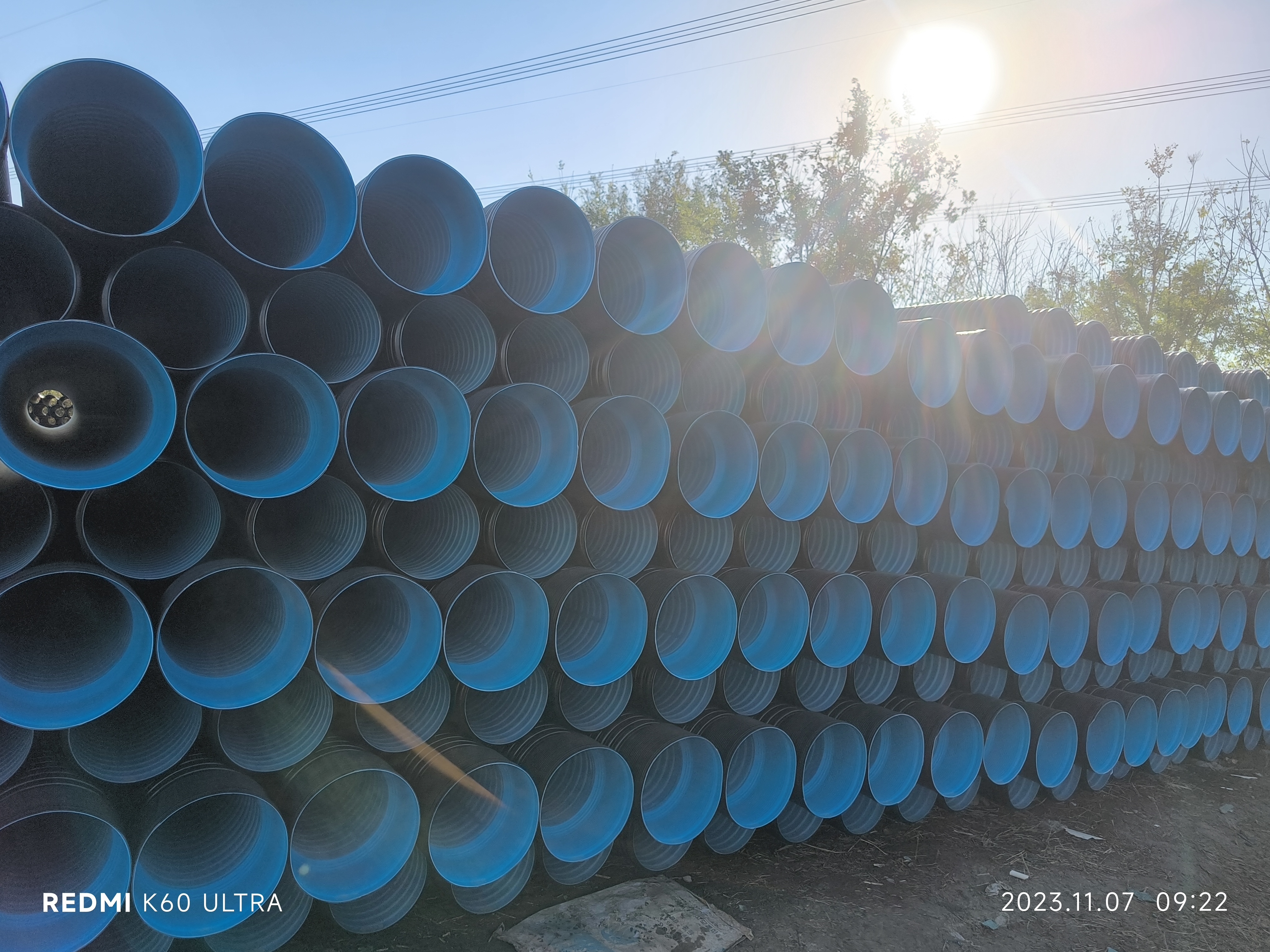 High Density Polyethylene 16 culvert pipe