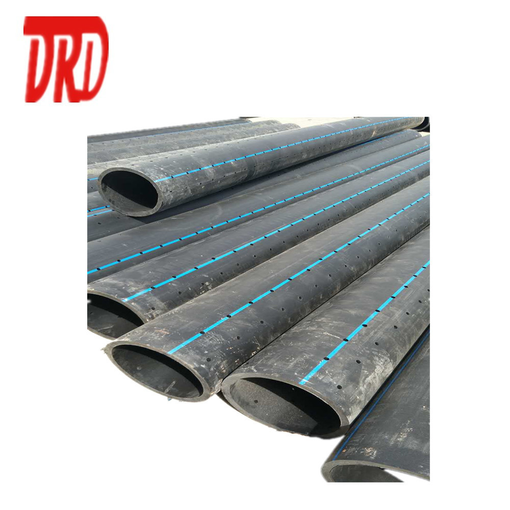 2 inch polyethylene pipe pe 100 hdpe perforated drain pipe