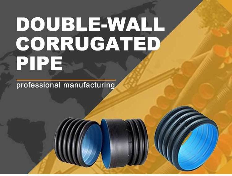 SN4 SN8 SN16 18 inch HDPE double wall corrugated PE drainage pipe dwc hdpe plastic culvert pipe