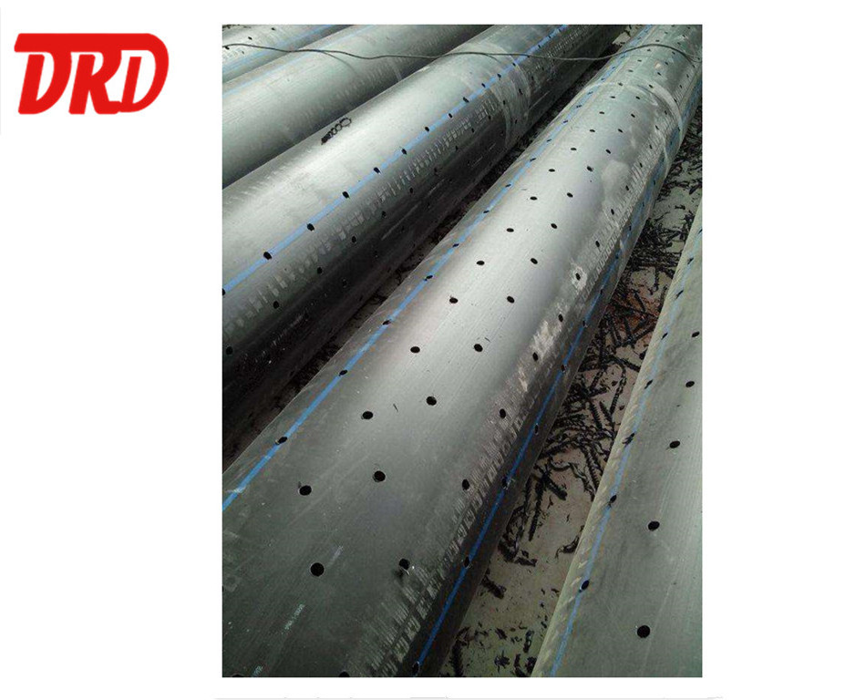 4 inch HDPE perforated pipe polyethylene drain pipe