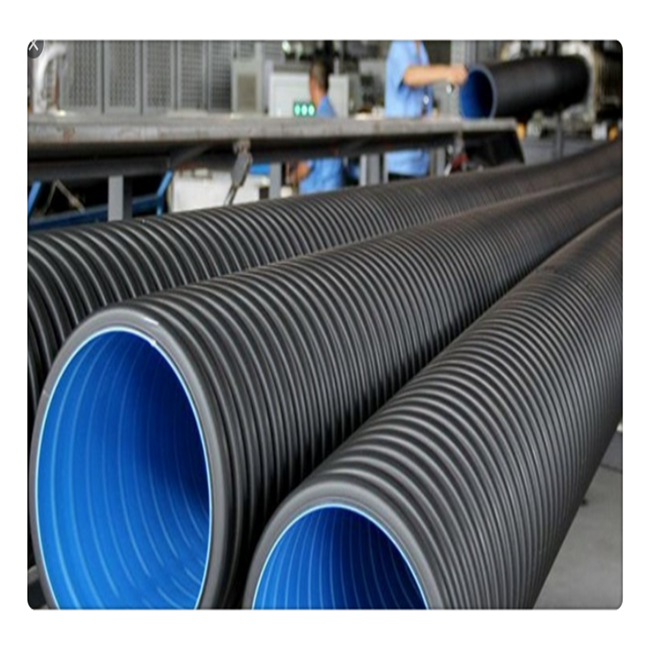 HDPE plastic 3 10 15 18 20 24 inch black plastic drain culvert pipe prices for sale