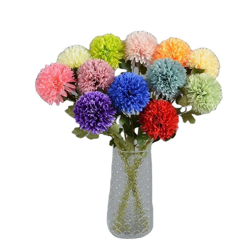 Hot Selling Wedding Decoration Silk Dandelion Flowers 55Cm Artificial Dandelion For Home Decoration