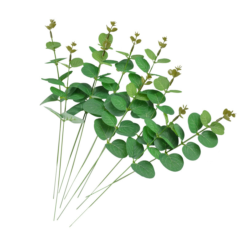 Artificial Eucalyptus Stems Artificial Eucalyptus Leaves Faux Greenery Branches for Wedding Centerpiece Home Decoration