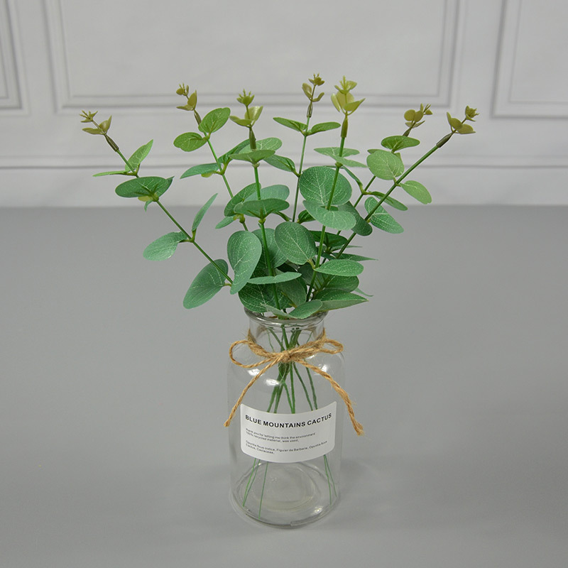 Artificial Eucalyptus Stems Artificial Eucalyptus Leaves Faux Greenery Branches for Wedding Centerpiece Home Decoration