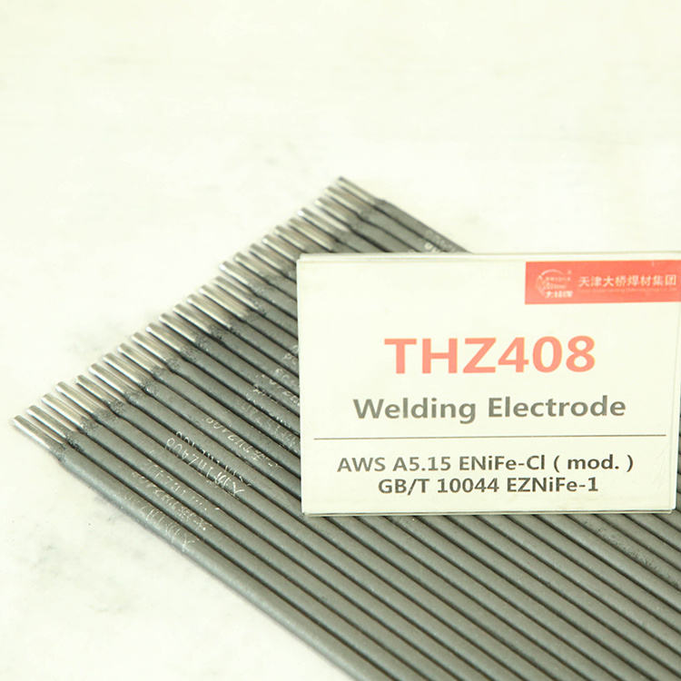 High quality THZ408 cast iron electrode AWS ENiFe-CI nickel iron alloy rods welding electrodes graphite coating