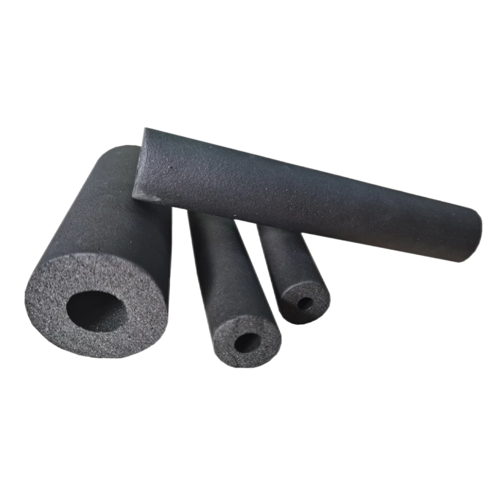 Black Rubber Insulation Tube Closed Cell Foam Rubber Pipe Insulation