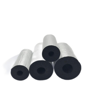 Flex NBR Elastomeric Insulation Tube Aluminum Foil Rubber Foam Tube With Self Adhesive