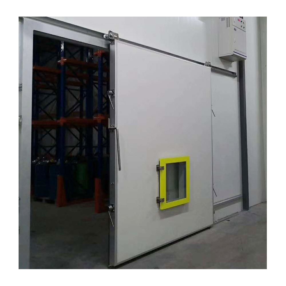 Cold storage Cold room interior door with CE certificates sliding door with PU insulation and smooth sliding system