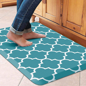 12mm Non Slip Waterproof Rug Anti Fatigue Kitchen Standing pvc Mat With Beveled Edge