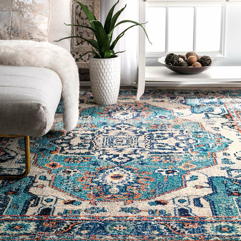 Ethnic rug turkish carpets for wholesale rug persian 3D printed carpets Machine washable retro style rug