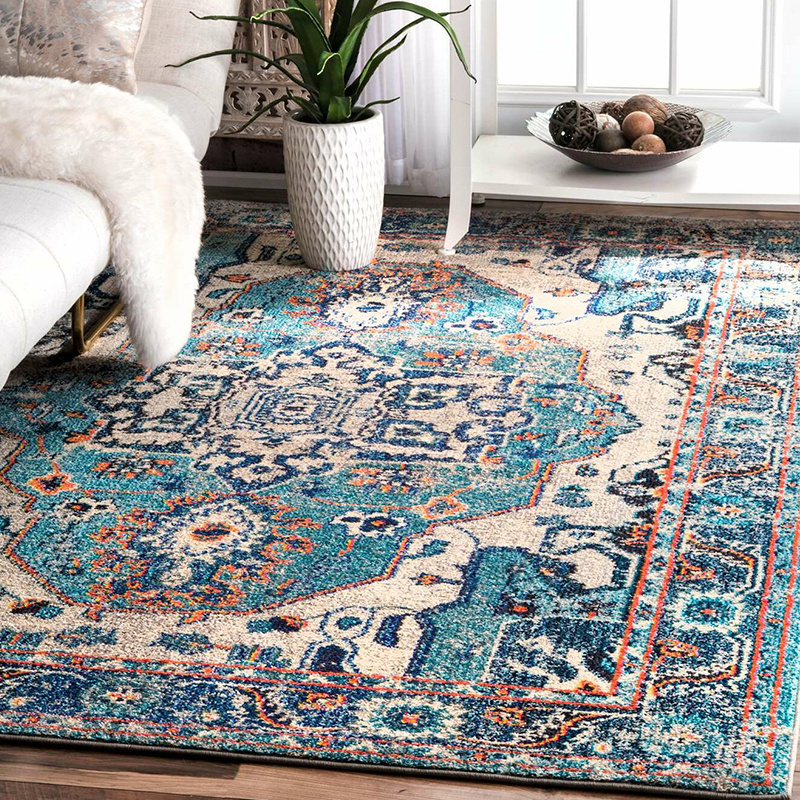 Ethnic rug turkish carpets for wholesale rug persian 3D printed carpets Machine washable retro style rug