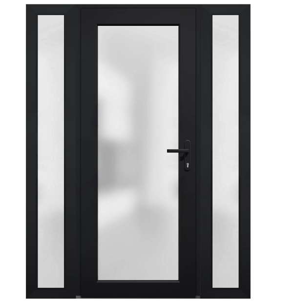 Hurricane proof aluminum exterior door balcony patio lowe glass  Aluminum glass door Commercial Swing Store Front Door for Sale