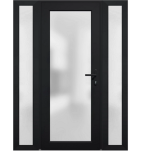 Hurricane proof aluminum exterior door balcony patio lowe glass  Aluminum glass door Commercial Swing Store Front Door for Sale