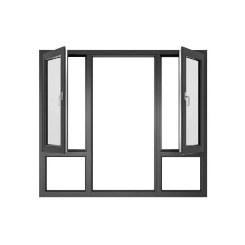 High Quality Aluminum Casement Windows Frame Push and Pull Swing Windows Glass Open Inside Casement Window