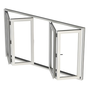 wholesale folding windows vertical horizontal thermal break aluminum alloy doors and windows glass exterior double triple glazed