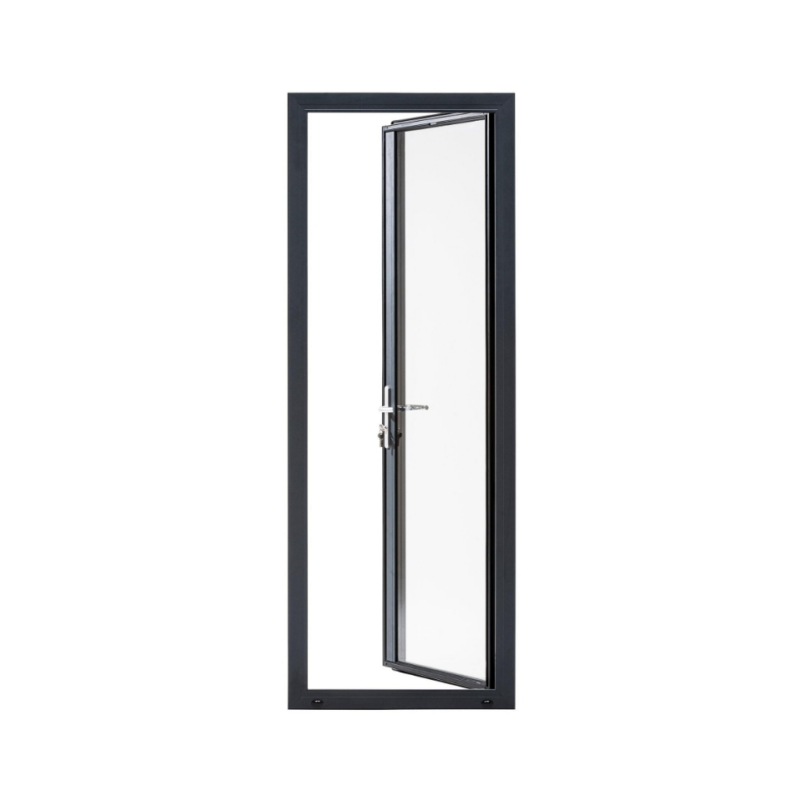 Exterior House Doors Aluminum Glass Door Swing  Aluminum Frame