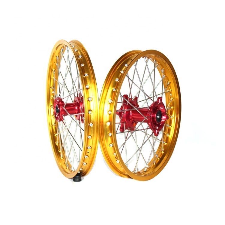 Dirt bike Motocross CNC Spoked Wheels fit in  CRF250R 450X