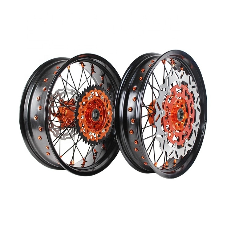 lowest price 17 Inch Motorcycle wheels hoops Supermoto rims for CR CRF 125/250/450