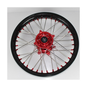 Factory Direct Supply 3.5*17 Front 5.0 *17 Inch Rear Wheel Supermoto Pit Bike Wheels For Sale slip tire 17 pit bike wheels