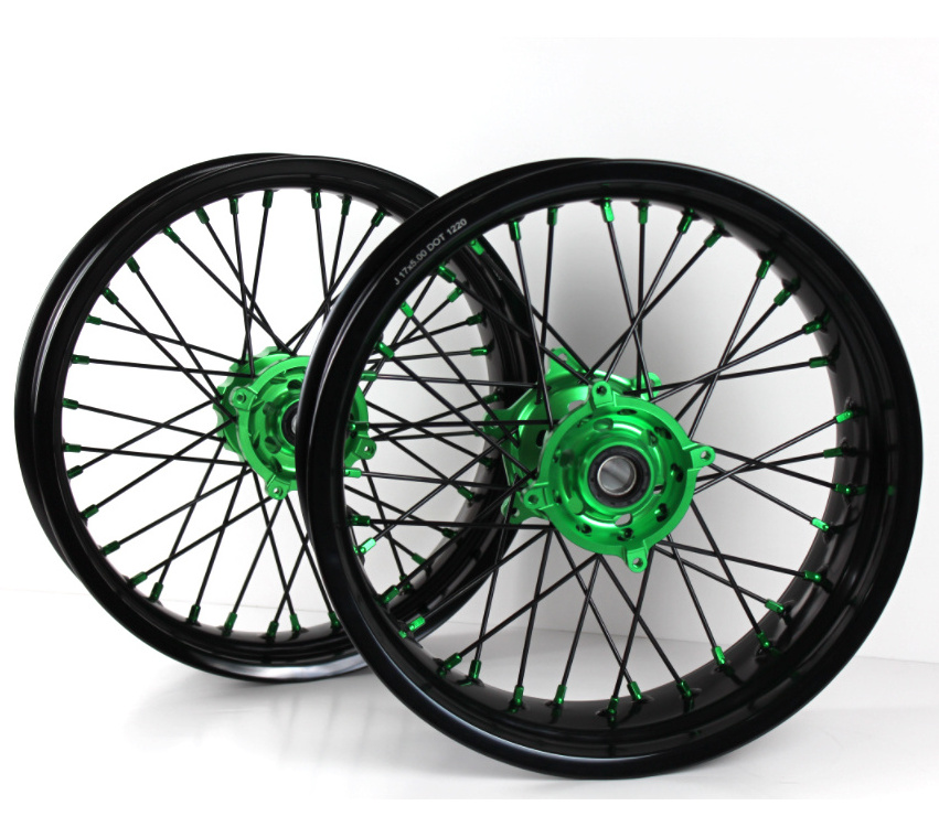 Factory Directly Aluminum Alloy 17 inch Supermoto Wheels Pit Bike for KXF250 KXF450