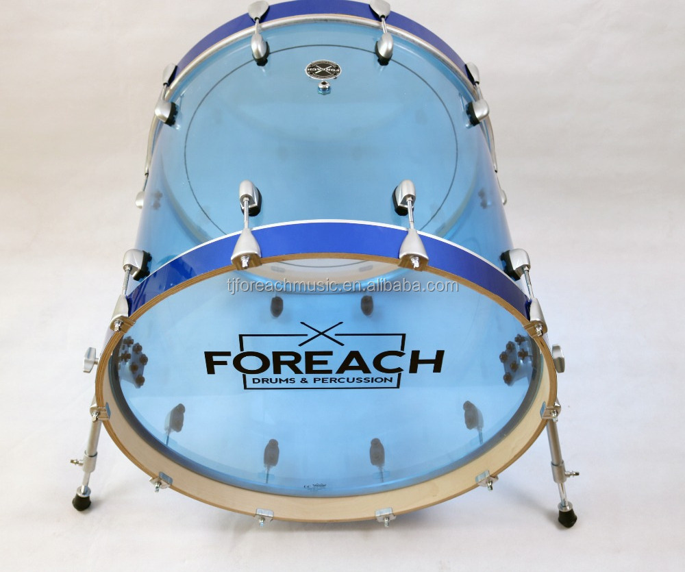 Seamless Blue Acrylic Drum Set