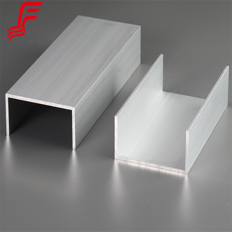 6061 6063 Extruded aluminum C/U shape channel