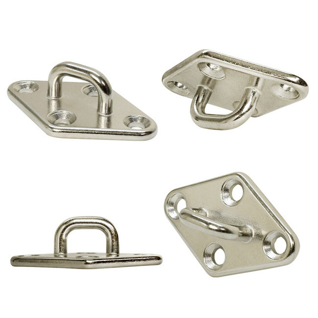 Stainless Steel 316 Rigging Deck Mooring Diamond Pad Eye Plate For  Marine Boat