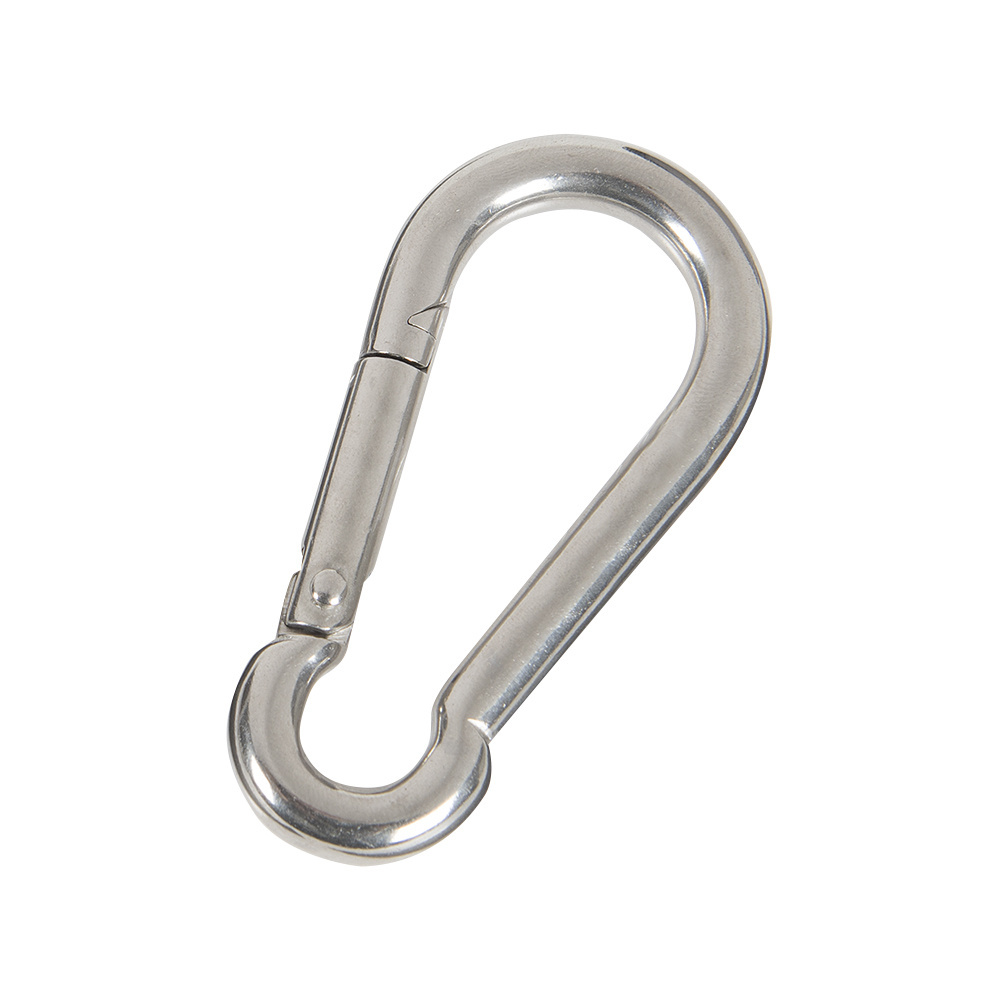 40mm 50mm 60mm 80mm 90mm 100mm 110mm 120mm 140mm Stainless Steel Spring Snap Hook Carabiner