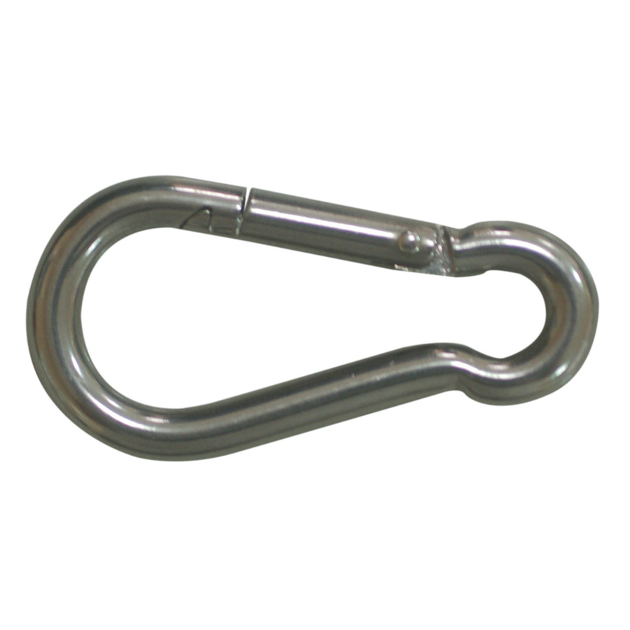 40mm 50mm 60mm 80mm 90mm 100mm 110mm 120mm 140mm Stainless Steel Spring Snap Hook Carabiner