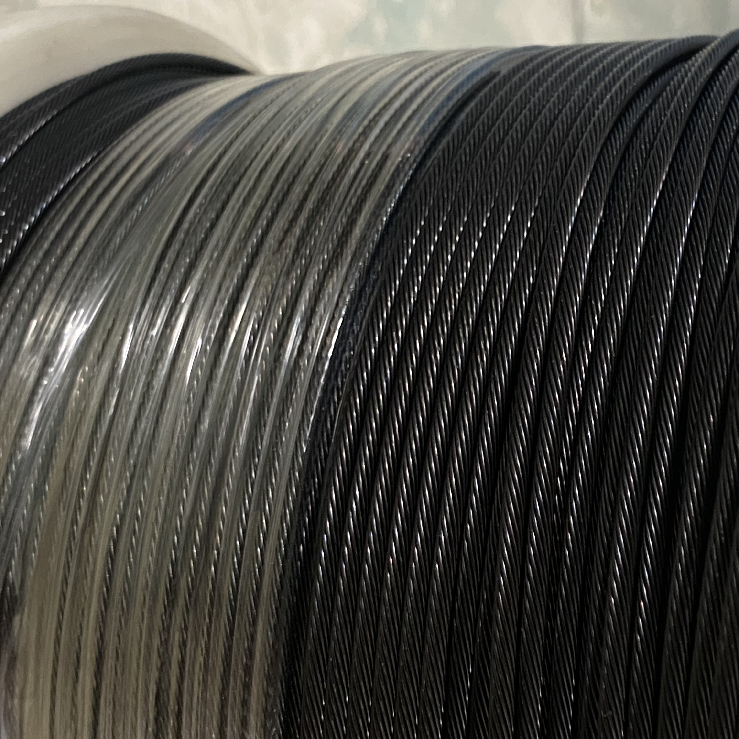 SS316 Black Oxided Stainless Wire Rope 1*19 1/8