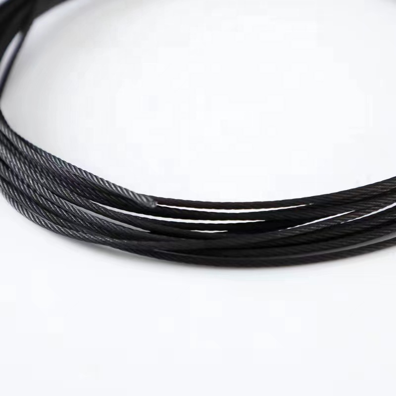 SS316 Black Oxided Stainless Wire Rope 1*19 1/8