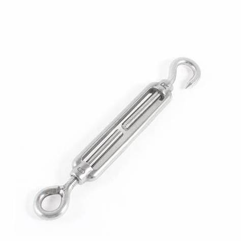 Stainless Steel SS304 M5 Open Body Turnbuckle Eye and Hook construction Turnbuckle