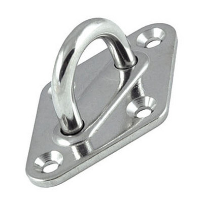 Stainless Steel 316 Rigging Deck Mooring Diamond Pad Eye Plate For  Marine Boat