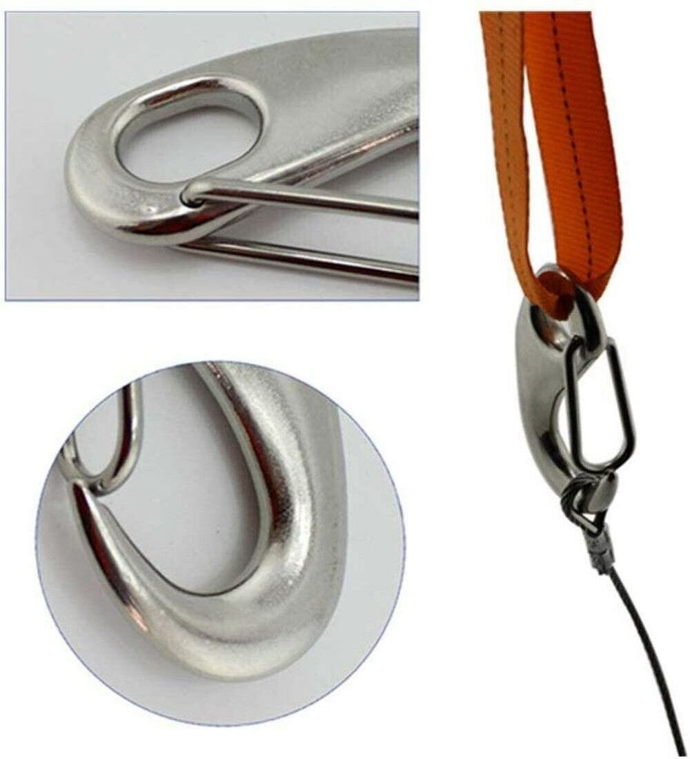 304 Stainless Steel Spring Gate Snap Hook Clip 50mm/1.96